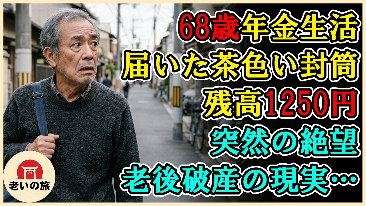 封筒の重さで、人生が終わる音がした。六月の夕方、郵便受けから取り出した茶色い封筒には「株式会社ストライク・クレジット管理部」と印字されていた。差出人を見た瞬間、六十八歳の俺の指が止まった。中身を開ける前からわかっていた。これはただの請求書じゃない。二年前、隣室に住んでいた中津省子という女性に頼まれて連帯保証人になった。息子の学費のためだった。「誰にも頼めなくて、あなたしかいないんです」と彼女...