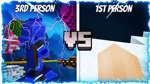 3rd Person VS 1st person in Bedwars |BlockmanGo