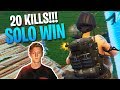 ANTICLIMACTIC BUILD FIGHT! 20 Kill Solo Gameplay (Fortnite Battle Royale)