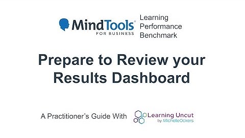 Results Dashboard Summary | Learning Performance Benchmark with Michelle Ockers