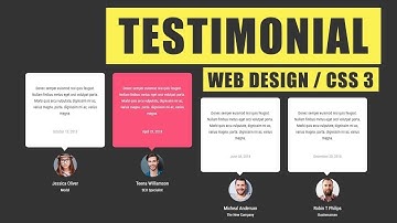 Testimonial Section For Web Design using CSS 3 & Owl Carousel  2019