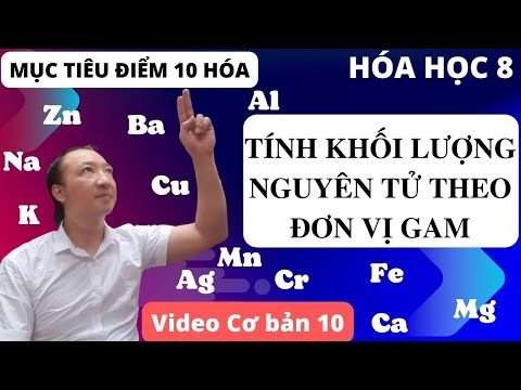 Khối Lượng Nguyên Tử Nitơ - Hóa 8. Tính khối lượng nguyên tử theo đơn vị gam - Dạy hoá THCS và THPT