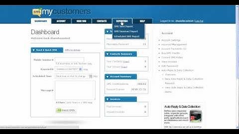 SMS gateway demonstration of reporting functions
