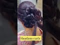 अमेजिंग कर्ल्स 😱😎बिना कर्ल मशीन के कैसे बनाए बन#hairaccessories #diyhairstyle #hairstyle#song #love