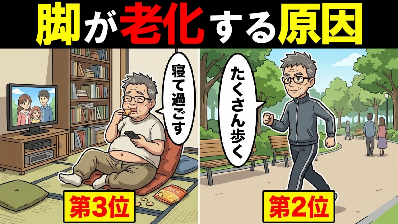 知らないと後悔…老後に脚が老化する…やめるべき行動5選