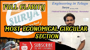 CONDITION FOR MAXIMUM DISCHARGE IN CIRCULAR SECTION.