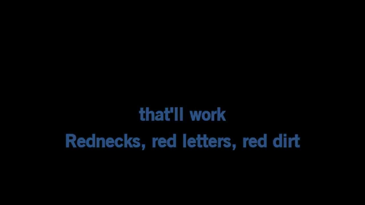 Wallen Rednecks, Red Letters, Red Dirt [Karaoke Version] YouTube