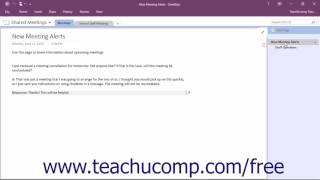 OneNote 2016 Tutorial Finding Newly Added Content with Highlighting Microsoft Training