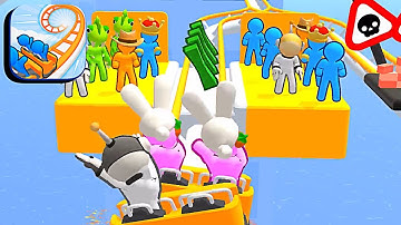 Runner Coaster ​- All Levels Gameplay Android,ios (Levels 131-132)