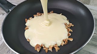 Mix condensed milk with walnuts and you will be amazed! Delicious and quick❗