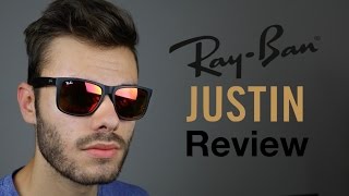 ray ban justin on face