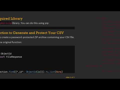 How to Create a Password Protected CSV or ZIP Archive in Python