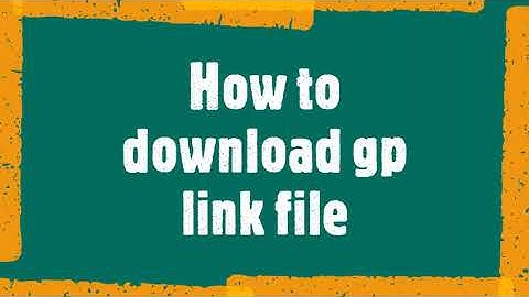 How to download video from GP link