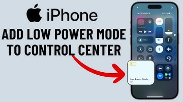How to Add Low Power Mode in iPhone Control Center (iOS 18)