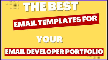 The Best Email Template For Your Email Developer Portfolio #shorts #bestemailtemplate