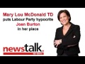 Mary Lou McDonald puts Labour Party hyopcrite Joan Burton in her place
