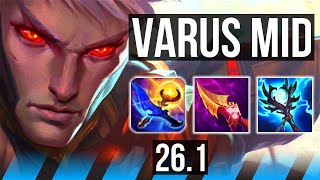 VARUS vs SYLAS (MID) | Perfect KDA: 18/0/2 | KR Master | 26.1