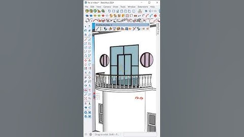 The Fastest way to Create Railing in SketchUp #shorts #short #tutorial #shortfeed #art #plugin