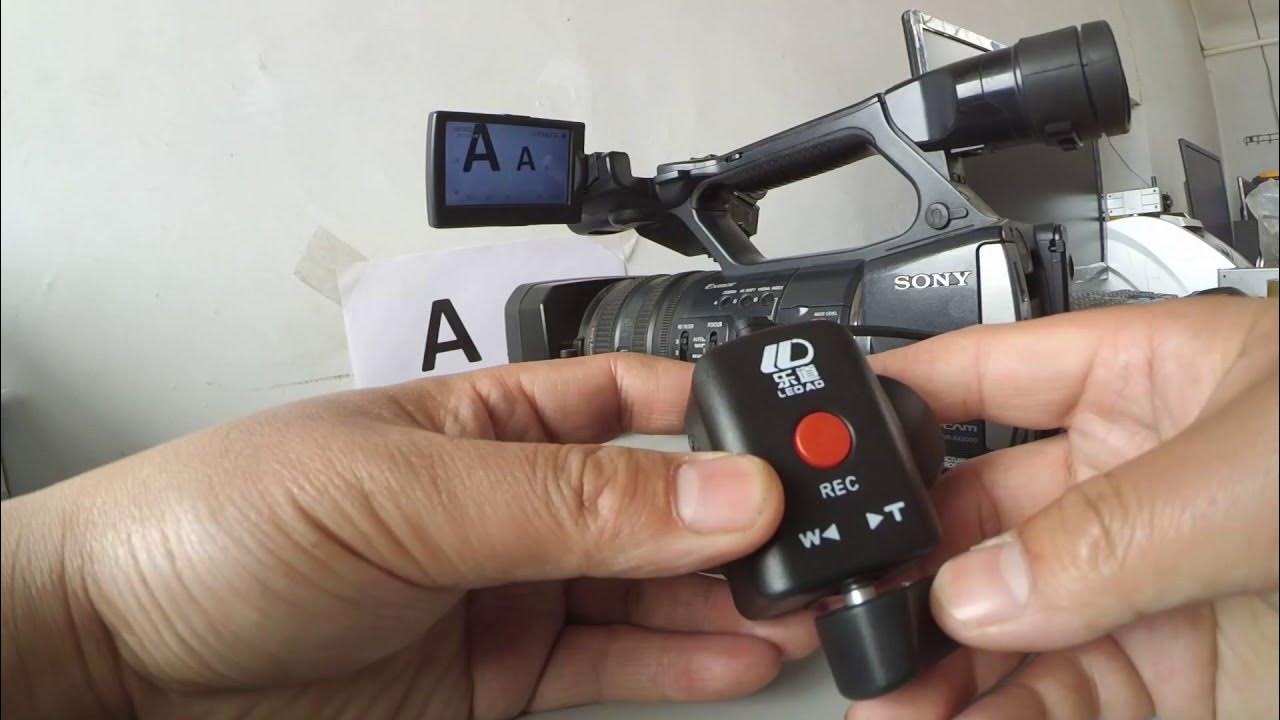 Zoom remote controller dedicated for various Canon, Panasonic and Sony