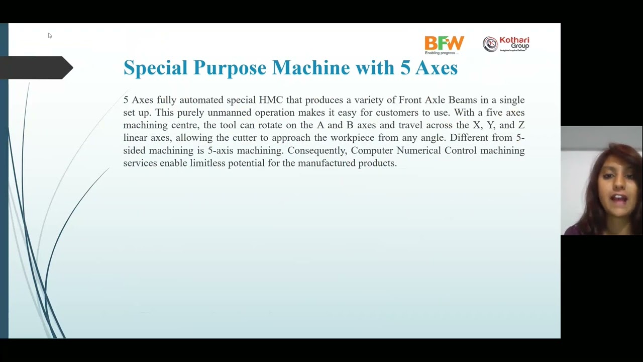 Special Purpose Machines | Internship at BFW ltd.