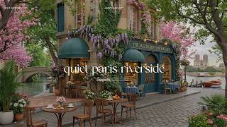 Tranquilo café de jazz a orillas del río en París 🌸 Música jazz suave screenshot 3
