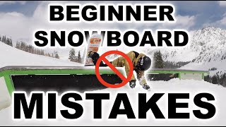 10 Mistakes BEGINNER SNOWBOARDERS Should Avoid!