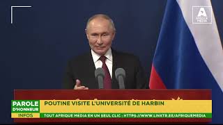 POUTINE VISITE L'UNIVERSITÉ DE HARBIN