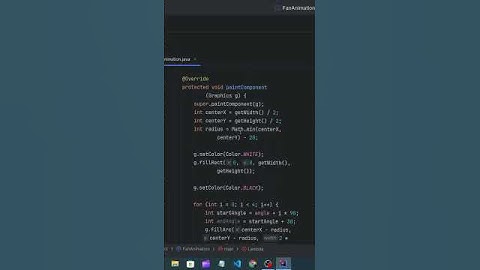 Fan Animation Java Code | Graphical library | Java | #java #programming #graphicdesign