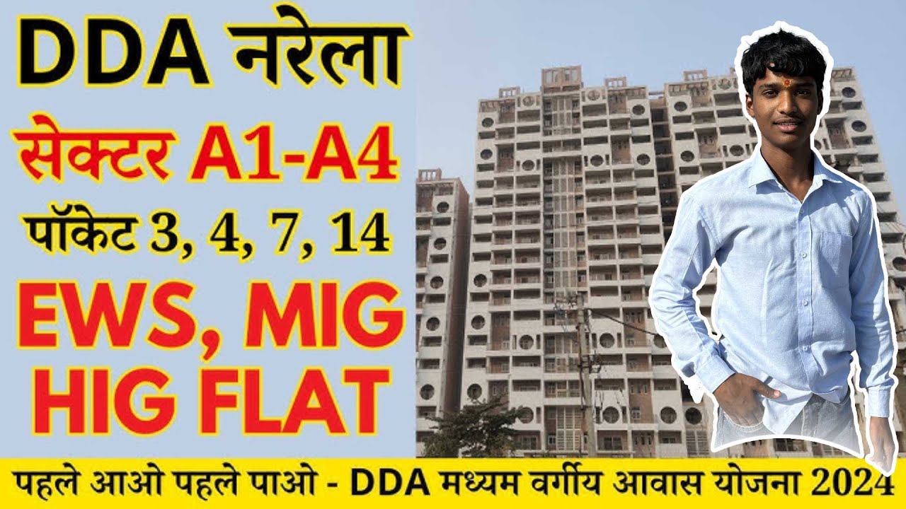 DDA MIG 2 BHK Flats in Delhi Narela Sector A1-A4 | DDA Sabka Ghar Housing sc 2025