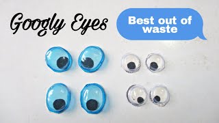 Googly Eyes from Best Out of Waste | DIY Crafts | Medicine Wrapper Craft Ideas | Queen Art