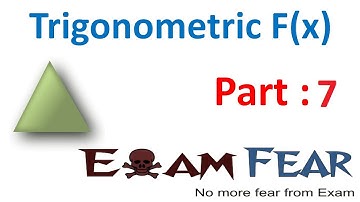 Domain and Range of Function | Trigonometry Class 11 | Trigonometric Functions #7 | Chapter 3