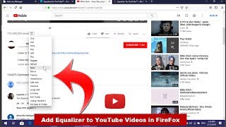 Enable Equalizer for YouTube Videos in Firefox Browser in Windows
