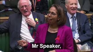 Munira calls for a free school meal for every child in poverty at PMQs