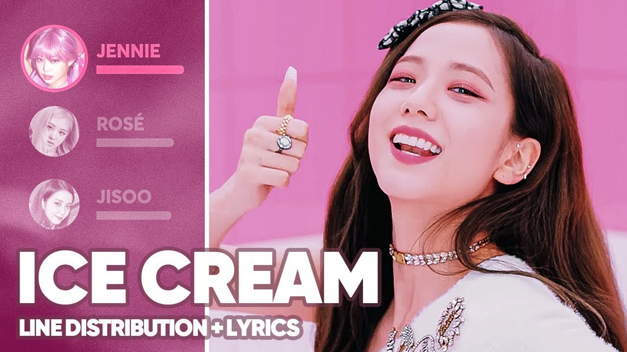 BLACKPINK, Selena Gomez - Ice Cream (Line Distribution + Lyrics Color