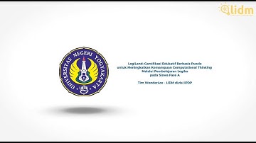 LIDM 2025 - Divisi Inovasi Pembelajaran Digital Pendidikan - 001038 - Wonder4ce - LogiLand- Proposal
