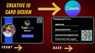 Creative id card design in canva | id card Kaise banaye screenshot 1