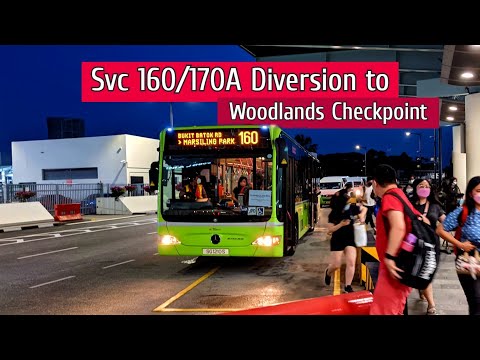 Bus 160/170A diversion to Woodlands Checkpoint