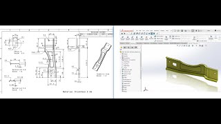 Battery bracket Design in Solidworks #Surface #practice #5 #Batterybracket