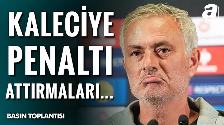 Fenerbahçe 2-1 Eyüpspor Jose Mourinho Maç Sonu Basın Toplantısı / A Spor / 18.05.2025