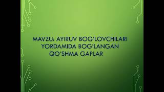 Ona tilidan ochiq dars ishlanmasi 9 sinf