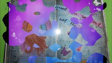 Mixed Media Art Journal Page Tutorial- "Count the rainbows, Not the storms"