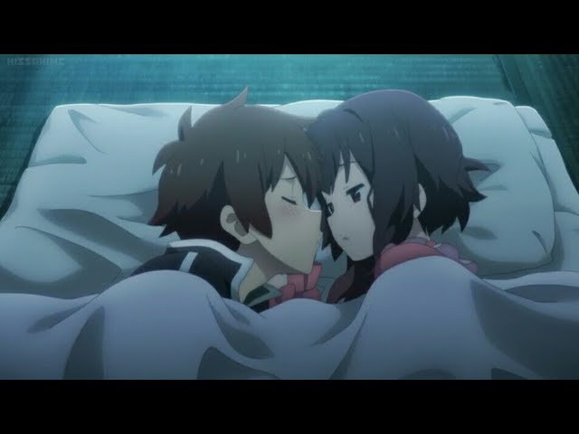 Kazuma and Megumin share the same bed 😂 #konosuba