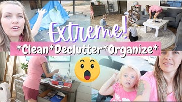 NEW EXTREME DECLUTTER & CLEAN WITH ME || MINIMALISM || AT HOME WITH JILL