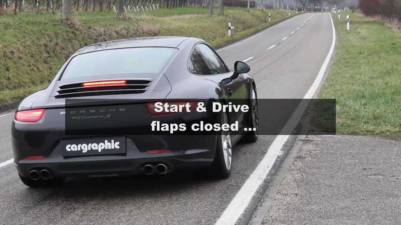 Porsche 991 with performance Exhaust System X2FLAP by Cargraphic 