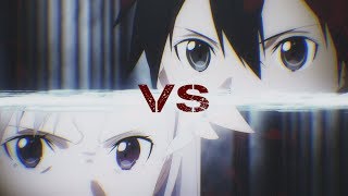 Kirito Vs Quinella || Like A River || AMV