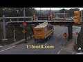 Speeding truck runs light and pops a wheelie at the 11foot8 bridge