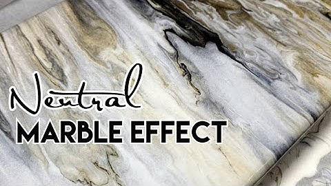 MARBLE Effect Painting for Beginners: DIY Neutral Marble Painting Techniques on Canvas (290)