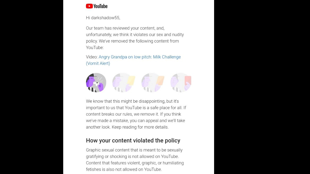 My video got taken down - YouTube
