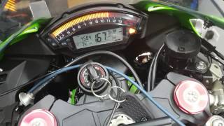 Kawasaki ZX10R 2016 quickshifter and autoblip down shift Moto Garage dyno