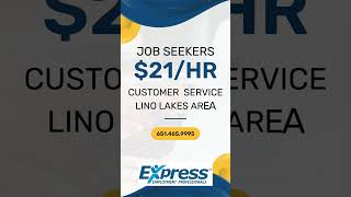 Attn Job Seekers near Lino Lakes Minnesota: Customer Service Coordinator position available now